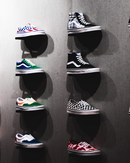 Vans shoes on display photograph