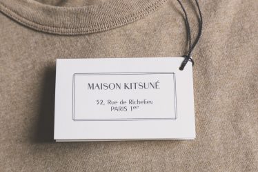 Maison Kitsune product label