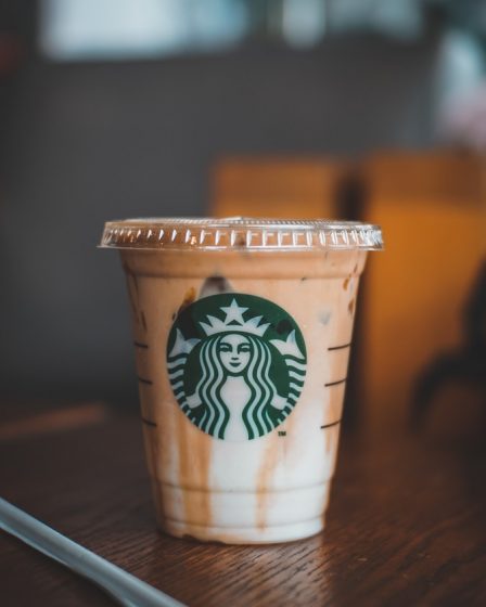 white and brown starbucks cup