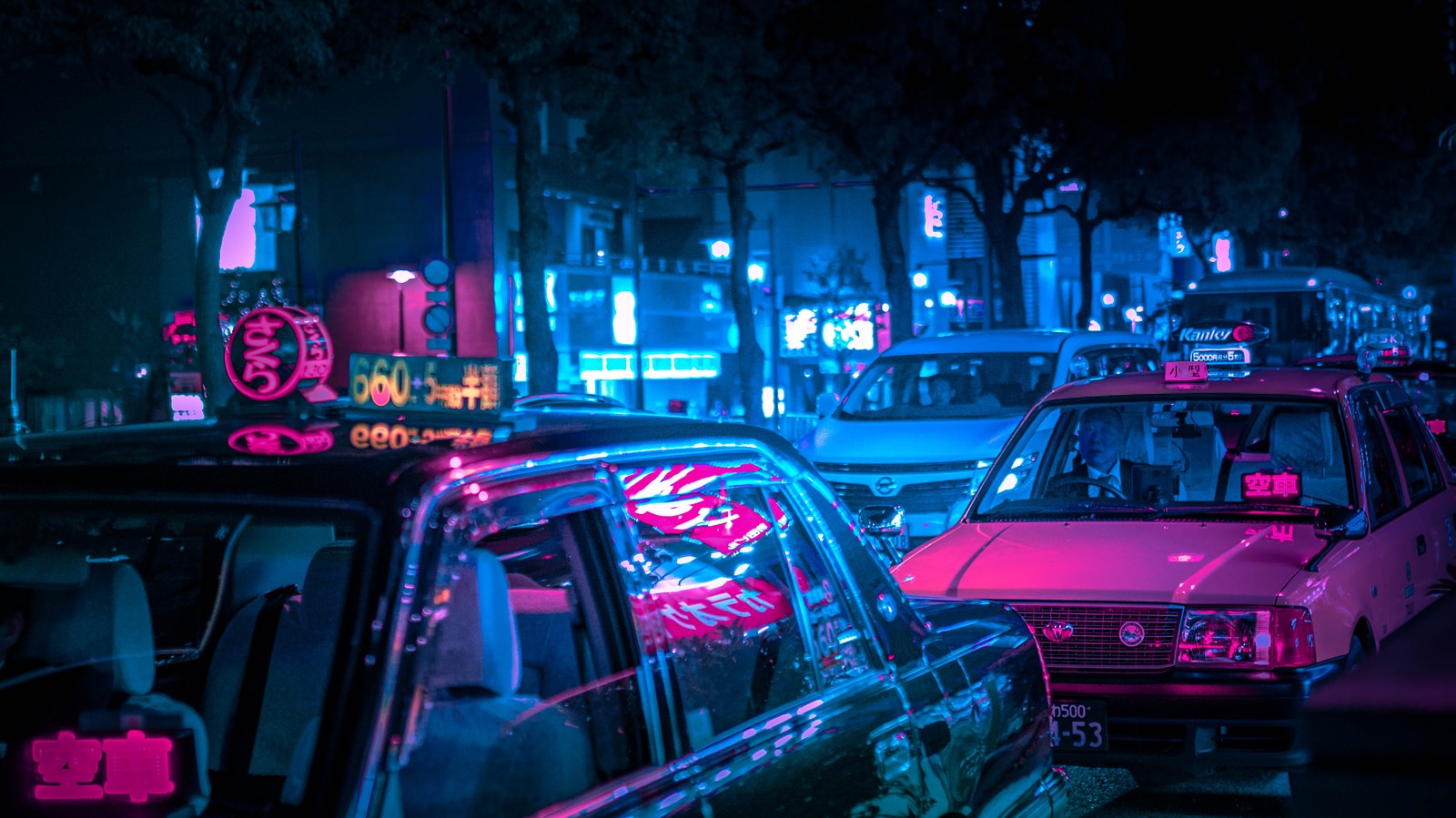 vehicle at night