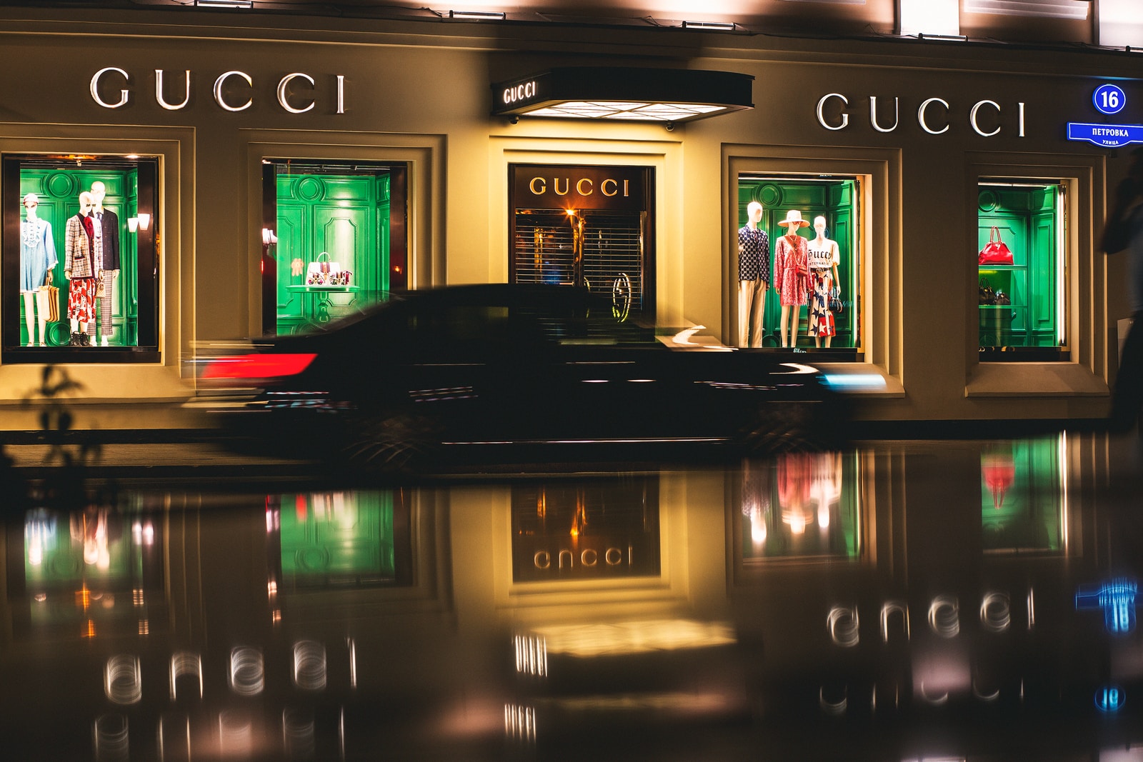 Gucci store facade